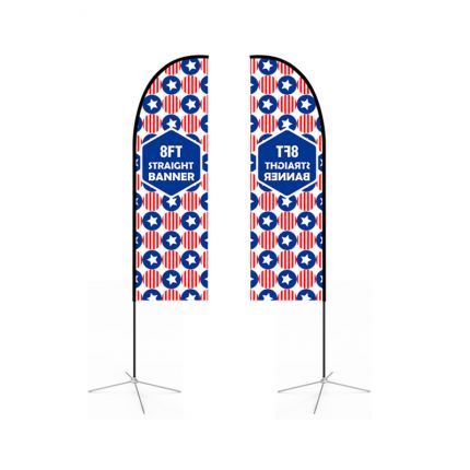 Medium(70.4*300cm) Straight Feather Banners 13ft