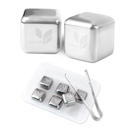 Stainless Steel Ice Cube Set (6pcs)