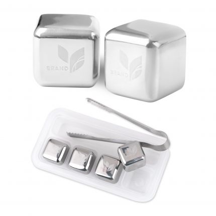 Stainless Steel Ice Cube Set (4pcs)