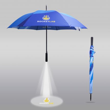 Deluxe Eight-Panel Umbrella with Projector Lamp(27")