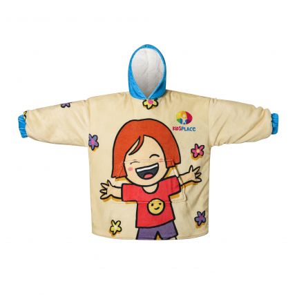 Kids' premium 100%Polyester Sublimated Wearable Blanket