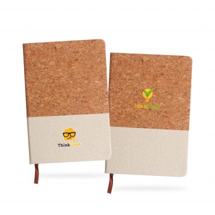 Natural Cork & Cotton A5 Notebook