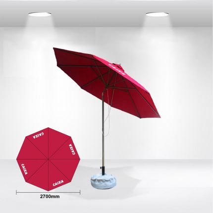 2.7x2.7m Tilting Commercial Market Umbrella