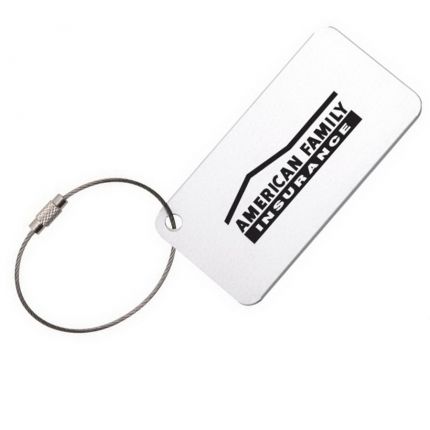 Square Aluminium Luggage Tag