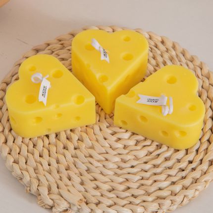 Heart Cheese Shape Candles