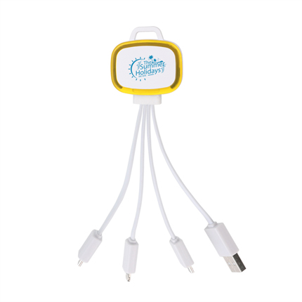 LED Charging Cable with Multiple Connectors