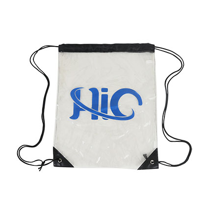 Clear PVC Drawstring Bag