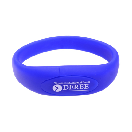 Oval Silicone Wristband Flash Drive 