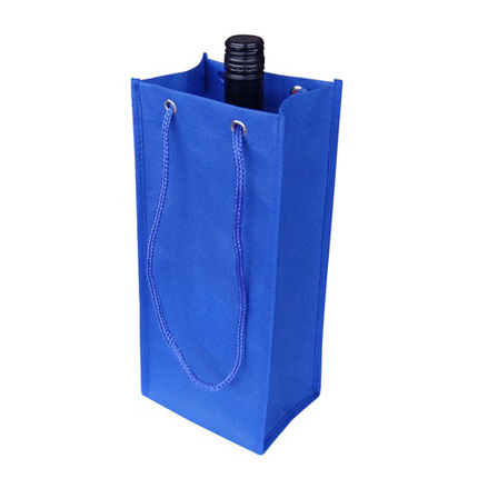 Non Woven Single Bottle Bag with Rope Handle