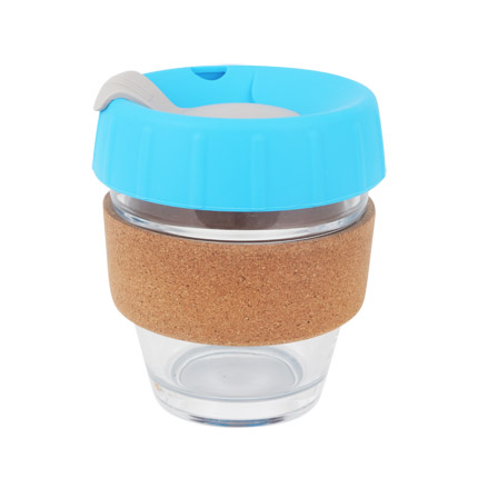 8 OZ Deluxe Reusable Glass Coffee Mug