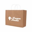 Twisted Handle Kraft Paper Bag(320x250x120mm)