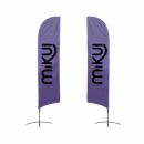 Medium(70.4*300cm) Angled Feather Banners 13ft