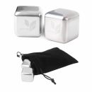 Stainless Steel Ice Cube (with Velvet Pouch)