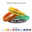 Debossed Colour Filled Wristband