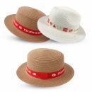 Straw Hat with Ribbon