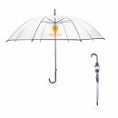 Transparent Eight-Panel Umbrella