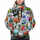 Unisex Adult 100%Polyester Sublimated Hoodies