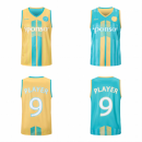 Unisex Adults 100% Polyester Sublimated Reversible Basketball Singlet