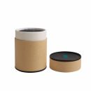 Small Kraft Paper Cylinders with Black Lid (55 x 90mm)