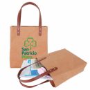 Washable Kraft Paper Bag with PU Handle(390x330x100mm)