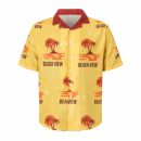 Men's Sublimated Imitation Cotton Cuban Collar Shirt