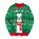 Unisex Acrylic Jacquard Christmas Jumper with Donkey