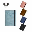 RFID Multifunctional PU Leather Passport Holder