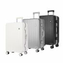 Ribbed ABS suitcase