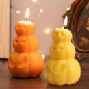 Triple Pumpkin Shape Candles