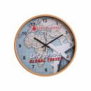 Wood Grain Round Wall Clock