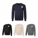 Unisex 100% Cotton Round Collar Sweater