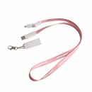 6 in 1 Polyester Lanyard Charging Cable