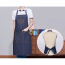 Poly-Cotton Denim Full Bib Apron With Neck Strap