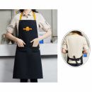 Poly-Cotton Canvas Full Bib Apron With Colour Neck Strap