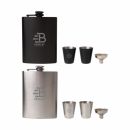 Stainless Steel Hip Flask Set