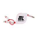 3-In-1 Metal Retractable Charging Cable