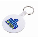 Round Hard Plastic Keyring