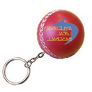 Keyring with Cricket Ball Stress Reliever