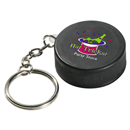 Keyring with Hockey Puck Stress Reliever