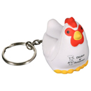 Keyring with Rooster Stress Reliever