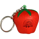 Keyring with Strawberry Stress Reliever