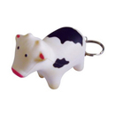 Keyring with Cow Stress Reliever